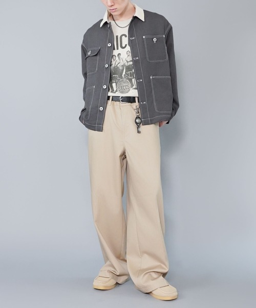 セール】カバーオールジャケット/フェイクスエード/ユニセックス