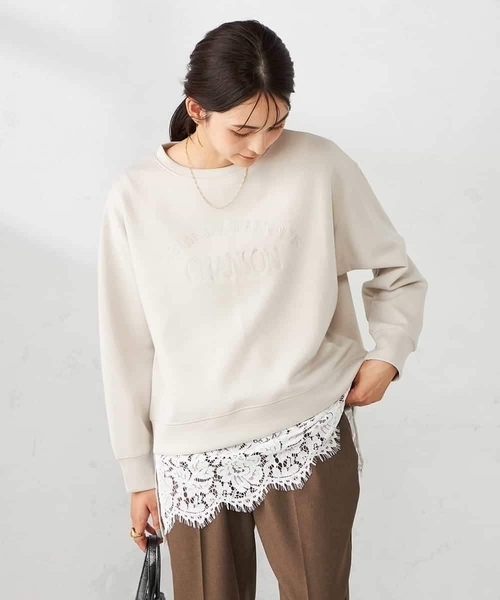 a.v.v(アーヴェヴェ)の「レースヘムタンクトップ(タンクトップ・レディース・アイボリー・40/38/36)」の10枚目の写真