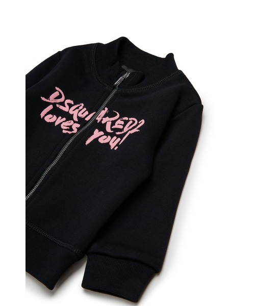 DSQUARED2(ディースクエアード)の「ベビー ジップアップスウェット DSQUARED KID(スウェット・キッズ・ブラック・36M/24M/18M)」の4枚目の写真
