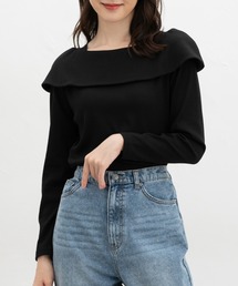オフショル風トップス