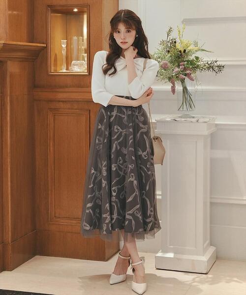 SWINGLE(スウィングル)の「リボンデコレーションドッキングワンピース(ワンピース・レディース・ピンク/オフホワイト/シルバー・FREE)」の19枚目の写真