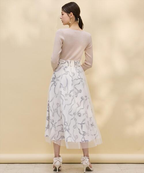 SWINGLE(スウィングル)の「リボンデコレーションドッキングワンピース(ワンピース・レディース・ピンク/オフホワイト/シルバー・FREE)」の16枚目の写真