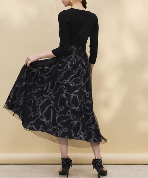 SWINGLE(スウィングル)の「リボンデコレーションドッキングワンピース(ワンピース・レディース・ピンク/オフホワイト/シルバー・FREE)」の10枚目の写真