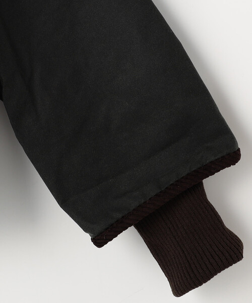 Barbour(バブアー)の「barbour/バブアー cropped beadnell wax jacket / LWX1403 / ビードネル ワックス ジャケット クロップドレングス(ブルゾン・レディース・ブラック/オリーブ・8/10/12)」の5枚目の写真