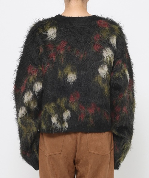 mysty woman（ミスティウーマン）の「フラワージャガードシャギーニット 603614（ニット/セーター・レディース・ブラック/アイボリー/ベージュ・FREE）」の11枚目の写真