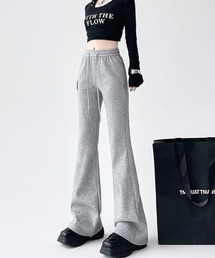 ReRe（リリ）の「ハイウエストフレアパンツ（スウェットパンツ）」