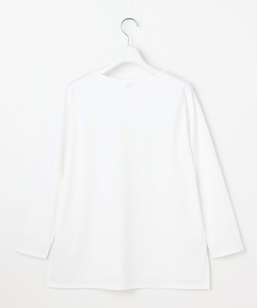 J.PRESS(ジェイプレス)の「レイヤードジャージー Tシャツ カットソー(Tシャツ/カットソー・レディース・ホワイト系・MEDIUM/LARGE)」の3枚目の写真