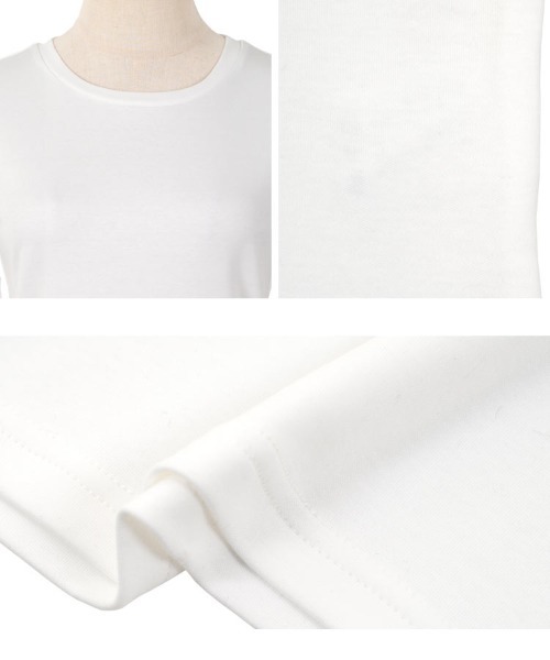 Petitle（プチレ）の「[ 低身長向けサイズ ] 選べる3サイズ ベーシック長袖Tシャツ（Tシャツ/カットソー・レディース・ブラウン/ブラック/オフホワイト/グレー・PL/PM/PS）」の13枚目の写真
