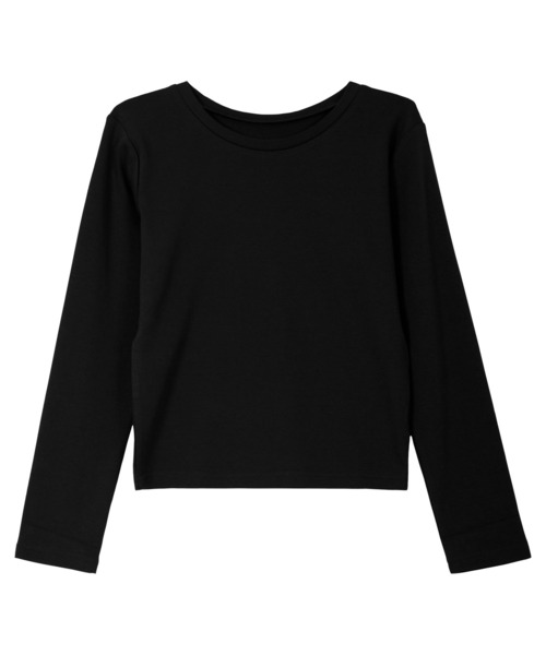 Petitle（プチレ）の「[ 低身長向けサイズ ] 選べる3サイズ ベーシック長袖Tシャツ（Tシャツ/カットソー・レディース・ブラウン/ブラック/オフホワイト/グレー・PL/PM/PS）」の15枚目の写真