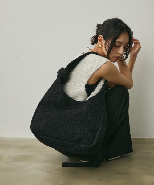 Lunea（ルネア）の「ワンハンドルトートバッグ（トートバッグ・レディース・ブラック/ブラウン・FREE）」の2枚目の写真