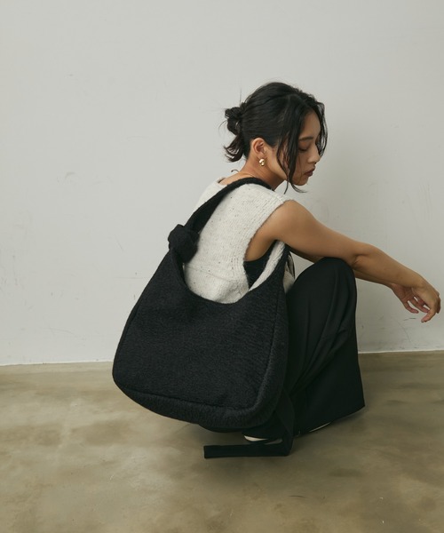 Lunea（ルネア）の「ワンハンドルトートバッグ（トートバッグ・レディース・ブラック/ブラウン・FREE）」の7枚目の写真