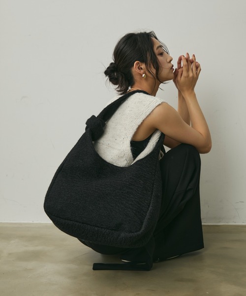 Lunea（ルネア）の「ワンハンドルトートバッグ（トートバッグ・レディース・ブラック/ブラウン・FREE）」の5枚目の写真