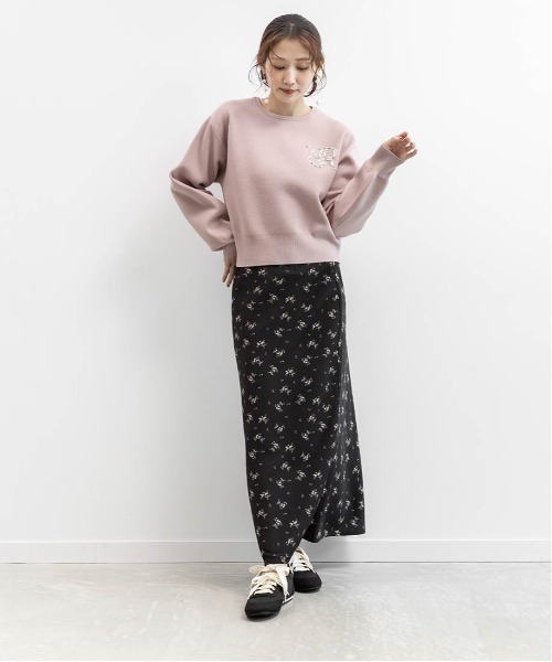 RANDA(ランダ)の「サテンマーメイドロングスカート(スカート・レディース・ピンク/クリーム/ブラック・0/1)」の4枚目の写真