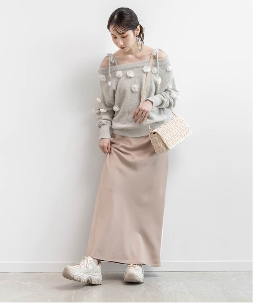 RANDA(ランダ)の「サテンマーメイドロングスカート(スカート・レディース・ピンク/クリーム/ブラック・0/1)」の19枚目の写真