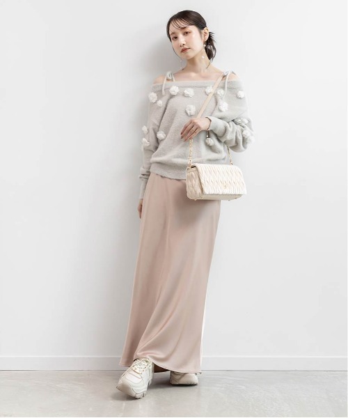 RANDA(ランダ)の「サテンマーメイドロングスカート(スカート・レディース・ピンク/クリーム/ブラック・0/1)」の21枚目の写真