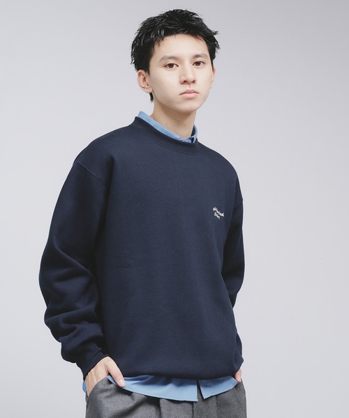 WAVE LOGO DRAECORD SWEAT / ウェーブロゴドローコード裏起毛
