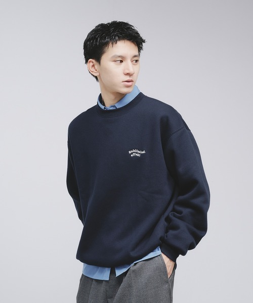 WAVE LOGO DRAECORD SWEAT / ウェーブロゴドローコード裏起毛