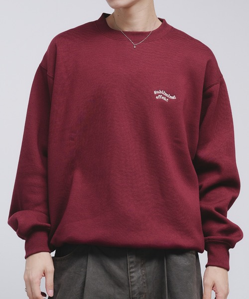 Adoon plain（アドーンプレーン）の「WAVE LOGO DRAECORD SWEAT / ウェーブロゴドローコード裏起毛スウェット（スウェット・メンズ・ライトグレー/ボルドー/ネイビー・MEDIUM/LARGE）」の11枚目の写真