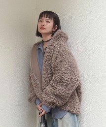 ボアボリュームブルゾン