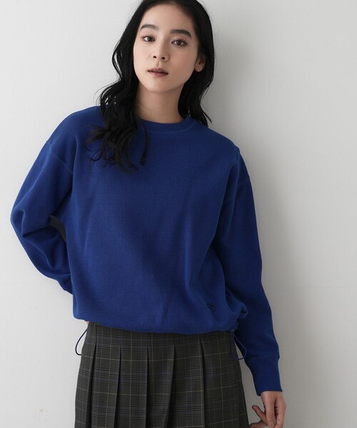 Dessin(デッサン)の「【洗える】裾ドロスト付きカットソー(Tシャツ/カットソー・レディース・ナチュラル/ホワイト系/ブルー系その他・02/01/03)」の3枚目の写真