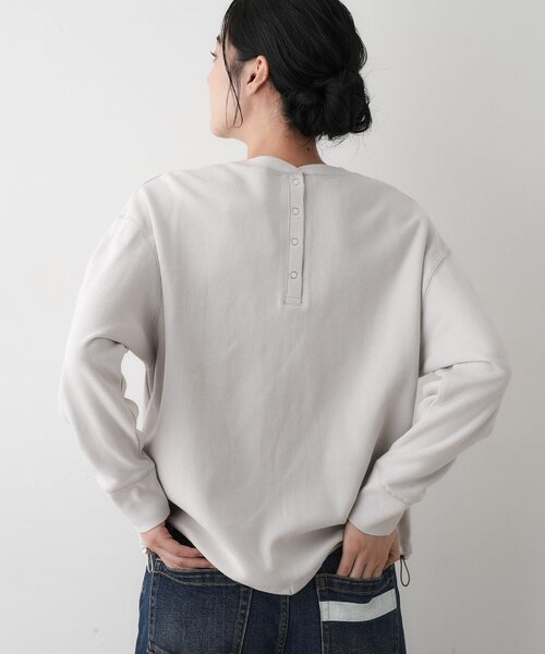 Dessin(デッサン)の「【洗える】裾ドロスト付きカットソー(Tシャツ/カットソー・レディース・ナチュラル/ホワイト系/ブルー系その他・02/01/03)」の9枚目の写真