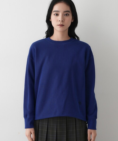 Dessin(デッサン)の「【洗える】裾ドロスト付きカットソー(Tシャツ/カットソー・レディース・ナチュラル/ホワイト系/ブルー系その他・02/01/03)」の16枚目の写真