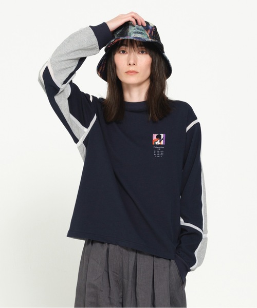 STOF(ストフ)の「COMPLEXITY BORDER L/S TEE(Tシャツ/カットソー・メンズ・ネイビー/ブラック/グレー・S/M)」の1枚目の写真