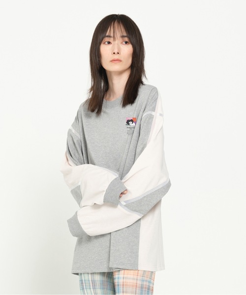 STOF(ストフ)の「COMPLEXITY BORDER L/S TEE(Tシャツ/カットソー・メンズ・ネイビー/ブラック/グレー・S/M)」の3枚目の写真