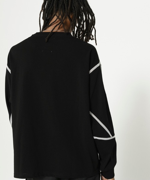 STOF(ストフ)の「COMPLEXITY BORDER L/S TEE(Tシャツ/カットソー・メンズ・ネイビー/ブラック/グレー・S/M)」の4枚目の写真