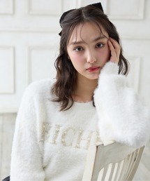 INGNI | パールビジューロゴフェザーニット(ニット/セーター)