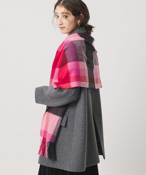 elegancese（エレガンセーゼ）の「【別注】＜elegancese＞カシミヤ チェック ストール（ストール/ショール・レディース・ケリーグリーン/イエロー/レッド・FREE）」の11枚目の写真