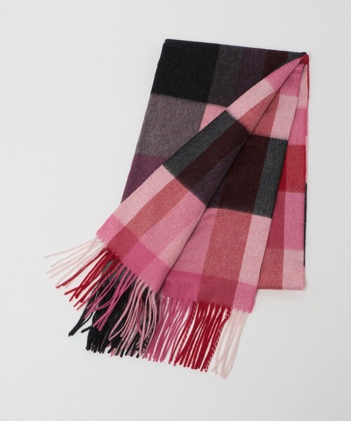 elegancese（エレガンセーゼ）の「【別注】＜elegancese＞カシミヤ チェック ストール（ストール/ショール・レディース・ケリーグリーン/イエロー/レッド・FREE）」の15枚目の写真