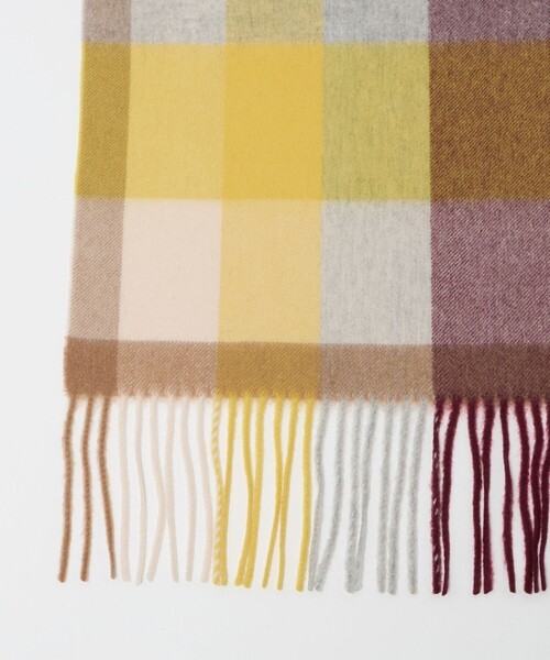 elegancese（エレガンセーゼ）の「【別注】＜elegancese＞カシミヤ チェック ストール（ストール/ショール・レディース・ケリーグリーン/イエロー/レッド・FREE）」の19枚目の写真
