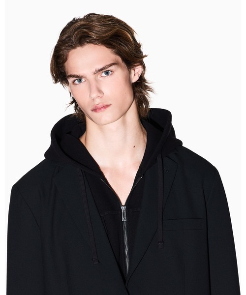 ARMANI EXCHANGE(アルマーニエクスチェンジ)の「【A|X アルマーニ エクスチェンジ】ウールブレンド シングルブレストジャケット(テーラードジャケット・メンズ・ブラック・38/36/34/42/40/44)」の3枚目の写真