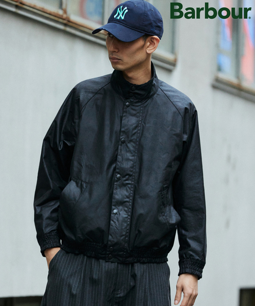 バブアートランスポート　BarbourTransportブラック42XL Barbour / バブアー TRANSPORT トランスポーター ワックス ブルゾン