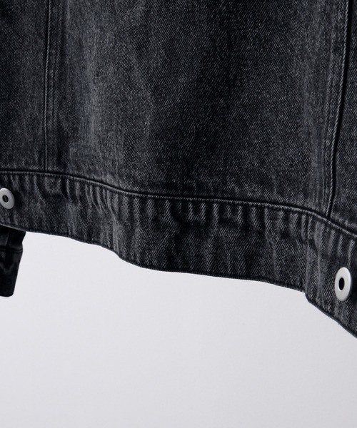 CLEL（クレイル）の「【CLEL】2nd. Design Trucker Denim Jacket / 2nd.デザイン トラッカーデニムジャケット【セットアップ対応】（デニムジャケット・メンズ・ブラック系/ブラック系1/ブルー/グレー・XS/S/M/L）」の14枚目の写真