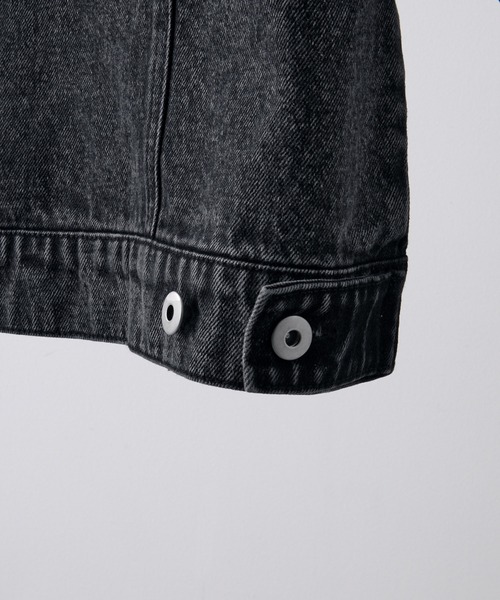 CLEL（クレイル）の「【CLEL】2nd. Design Trucker Denim Jacket / 2nd.デザイン トラッカーデニムジャケット【セットアップ対応】（デニムジャケット・メンズ・ブラック系/ブラック系1/ブルー/グレー・XS/S/M/L）」の13枚目の写真