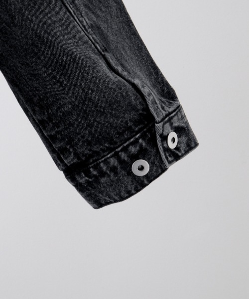 CLEL（クレイル）の「【CLEL】2nd. Design Trucker Denim Jacket / 2nd.デザイン トラッカーデニムジャケット【セットアップ対応】（デニムジャケット・メンズ・ブラック系/ブラック系1/ブルー/グレー・XS/S/M/L）」の12枚目の写真