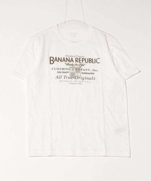 BANANA REPUBLIC FACTORY STORE(バナナリパブリック ファクトリーストア)の「◆BANANA REPUBLIC FACTORY STORE グラフィックTシャツ(Tシャツ/カットソー・メンズ・ホワイト/ライトブラウン・S/M/L/XL)」の3枚目の写真