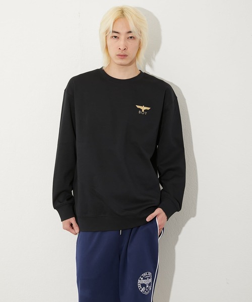 BOY LONDON（ボーイロンドン）の「【BOY LONDON】COLLEGE PATCH SWEAT（スウェット・メンズ・ブラック・MEDIUM/LARGE/X-LARGE）」の4枚目の写真