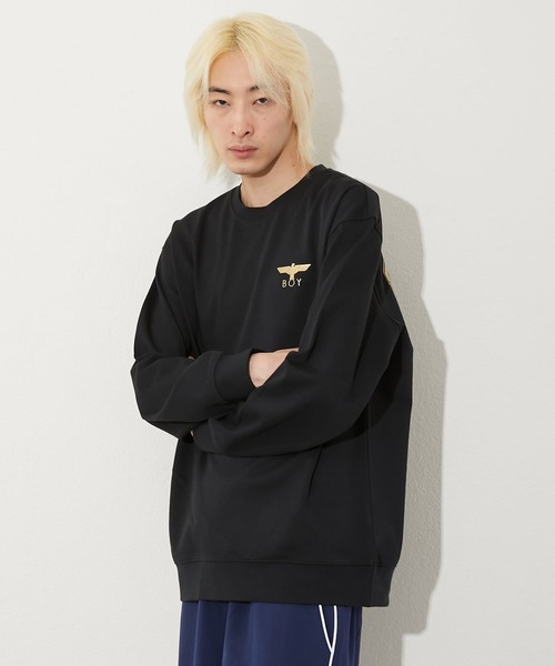 BOY LONDON（ボーイロンドン）の「【BOY LONDON】COLLEGE PATCH SWEAT（スウェット・メンズ・ブラック・MEDIUM/LARGE/X-LARGE）」の5枚目の写真