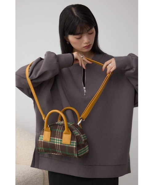 AZUL by moussy(アズールバイマウジー)の「【WEB限定】マイクロミニボストンバッグ(ショルダーバッグ・レディース・ブラック系その他/アイボリー/ブラウン系その他・FREE)」の5枚目の写真