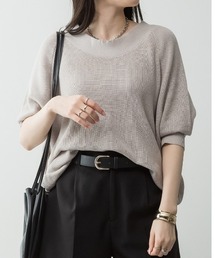 RCD（アールシーディー）の「前後2WAYで着れる 畦編みルーズセーター（ニット/セーター）」