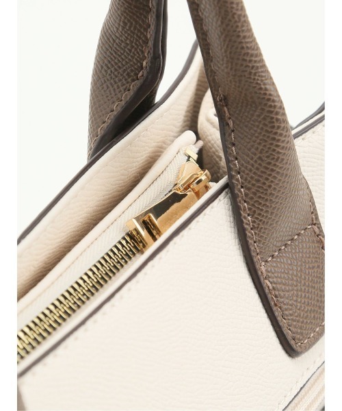 m.f.editorial（エムエフエディトリアル）の「【2WAY 鞄】m.f.エディトリアル レディース ベルトデザイン ハンドバッグ（ハンドバッグ・レディース・アイボリー/ブラック・FREE）」の20枚目の写真