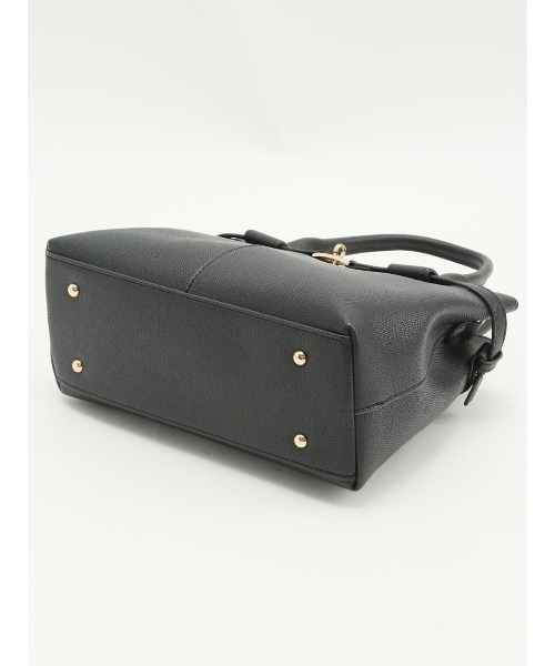 m.f.editorial（エムエフエディトリアル）の「【2WAY 鞄】m.f.エディトリアル レディース ベルトデザイン ハンドバッグ（ハンドバッグ・レディース・アイボリー/ブラック・FREE）」の15枚目の写真