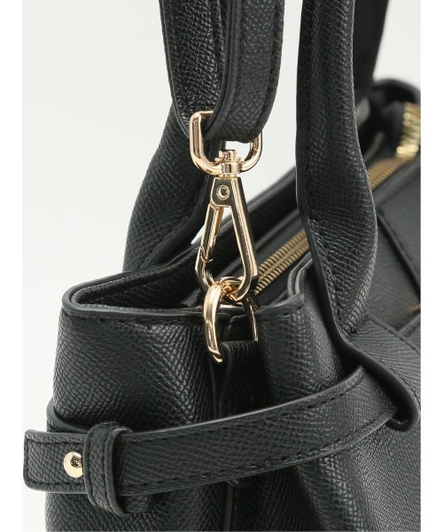 m.f.editorial（エムエフエディトリアル）の「【2WAY 鞄】m.f.エディトリアル レディース ベルトデザイン ハンドバッグ（ハンドバッグ・レディース・アイボリー/ブラック・FREE）」の13枚目の写真