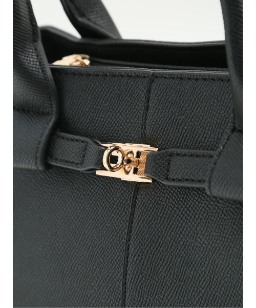 m.f.editorial（エムエフエディトリアル）の「【2WAY 鞄】m.f.エディトリアル レディース ベルトデザイン ハンドバッグ（ハンドバッグ・レディース・アイボリー/ブラック・FREE）」の11枚目の写真