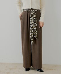 WEB限定/SALON by Chico】タックチュールドッキングロングワンピース