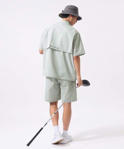 BEAMS GOLF(ビームスゴルフ)の「ORANGE LABEL / ストレッチ ハーフジップ ショートスリーブ ピステ(撥水)(Tシャツ/カットソー・メンズ・ネイビー/ブラック/グレー・SMALL/X-LARGE/LARGE/MEDIUM)」の9枚目の写真