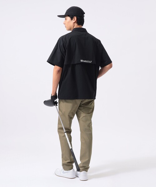BEAMS GOLF(ビームスゴルフ)の「ORANGE LABEL / ストレッチ ハーフジップ ショートスリーブ ピステ(撥水)(Tシャツ/カットソー・メンズ・ネイビー/ブラック/グレー・SMALL/X-LARGE/LARGE/MEDIUM)」の11枚目の写真
